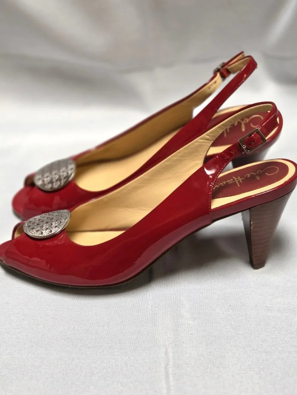 Cole Haan Red Patent Leather Heels